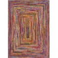thumbnail image 1 of Unique Loom Braided Chindi Collection Casual Modern Multi Area Rug (10' 0 x 14' 0), 1 of 1