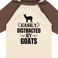 thumbnail image 4 of Inktastic Easily Distracted by Goats Boys or Girls Long Sleeve Baby Bodysuit, 4 of 5
