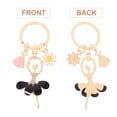 thumbnail image 5 of 2Pcs Cute Ballet Dancing Girl Pendant Keychain Women Rhinestone Ballerina Keyring, 5 of 5