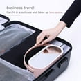 thumbnail image 4 of Portable Makeup Organizer Box with LED Mirror - Pink, 4 of 5