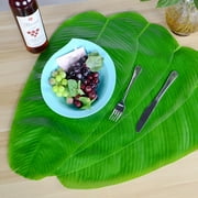 Artificial Green Banana Leaf Placemat Table Mat