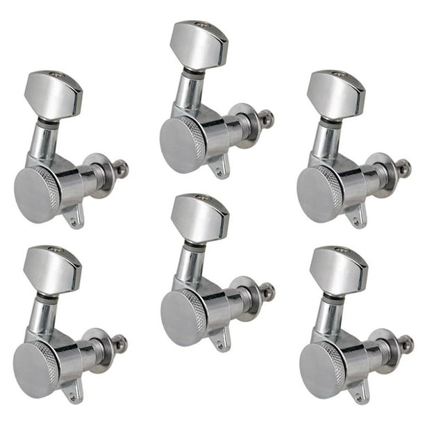 6 cabezas de guitarra eléctrica Yuyangstore Sintonizadores de botón de cuerda de guitarra