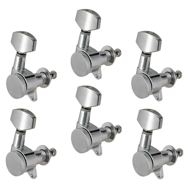 6 cabezas de guitarra eléctrica Yuyangstore Sintonizadores de botón de cuerda de guitarra
