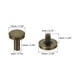 thumbnail image 2 of 50 juegos de tornillos Chicago, tornillos de post de unión de latón de 10 mm L para cinturones de cuero, álbumes de recortes, bronce, 2 of 7