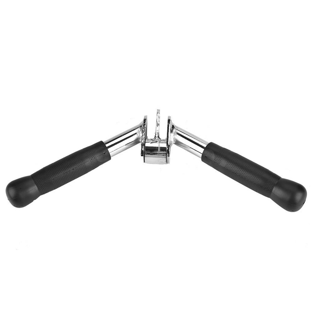 Mgaxyff Durable Steel Tricep Extension Vbar Handle Gym Training