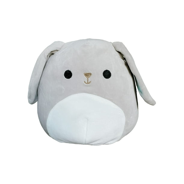 Squishmallows Official Kellytoy Easter Squad Squishy Soft Plush Toy Animal (8  Inch Valentina grey Bunny Rabbit) 