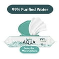 thumbnail image 2 of (4 pack) Pampers Aqua Pure Baby Wipes Unscented, 1-Pack, 56 Total Wipes (Select for More Options), 2 of 16