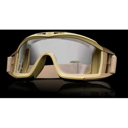 Revision Eyewear Desert Locust Goggles - Revision Eyewear Desert Locust Goggles Basic Kit - Clear Lens, Tan Frame - 40309