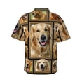 thumbnail image 3 of Golden Retriever Dog Hawaiian Shirts For Men, Summer Short-Sleeve Relaxed-Fit Button-Down Shirts Xx-Large, 3 of 9