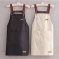 thumbnail image 4 of Delantal estampado para el hogar, impermeable y a prueba de aceite, delantal de trabajo de cocina, almacenamiento conveniente, delantales para hombres y mujeres adultos, 4 of 6