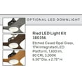 thumbnail image 2 of 380356NI Kichler Lighting Ried - 17W 1 LED Ceiling Fan Light Kit - 6.5 inches wide-Brushed Nickel Finish, 2 of 2