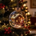 thumbnail image 3 of Hvmvliv Light Up Christmas Ball Ornaments Shatterproof Clear Built-In Battery Light-Up Xmas Tree Ornaments For Hanging Christmas Decor, 3 of 6