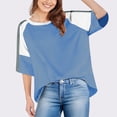 thumbnail image 4 of Plebaso T-Shirts Oversize pour Femmes Manches Courtes d'Été Décontracté Col Rond Ample, 4 of 7