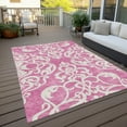 thumbnail image 6 of Addison Rugs Chantille Indoor/Outdoor Transitional Damask Blush Washable Rectangle Rug, 9' x 12', 6 of 6