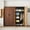 Brown-with 4 shelves, variant on STANI Metal Storage Cabinets Locker with Lock Door, 72'' Clothing Coat Steel Storage Freestanding Wardrobe for Office, Home, Employee,Gym,Fire Department