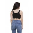thumbnail image 2 of Women's Maternity Bra Slim Crop Top Lounge Wear, XL, Black, by Ambesonne, 2 of 3