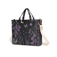 thumbnail image 7 of FORMRS Womens Corduroy Tote Bag Crossbody Shoulder Handbag with Pocket, Gothic Floral Print, 7 of 7