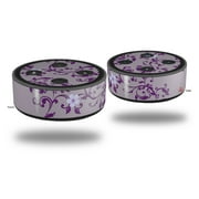 Skin Wrap Decal Set 2 Pack for Amazon Echo Dot 2 - Victorian Design Purple (2nd Generation ONLY - Echo NOT INCLUDED)
