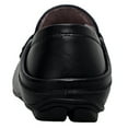thumbnail image 5 of Go Tour Men's Premium Genuine Hand-made Leather Casual Slip on Loafers Breathable Driving Shoes Fashion Slipper C Black 9/43, 5 of 9