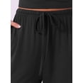thumbnail image 5 of DARING DIVA Women's Pajama Set Cami Jersey Knit Adjustable Spaghetti Strap Pants XS Black, 5 of 7