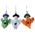 thumbnail image 1 of Adorno de fantasma colgante de Halloween, colgante de fantasma lindo, accesorios de casa embrujada para barra de casa escolar, 3 uds. brillar Juguete, 1 of 3