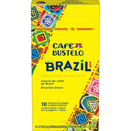 Café Bustelo Brazil Dark Roast Espresso Capsules - 10ct