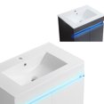 thumbnail image 5 of mteryoing 24" Bathroom Vanity With Sink Wall Mounted/Freestanding Vanity Ceramic Sink Set With Sensing Light Metal Legs For Bathroom, 5 of 9