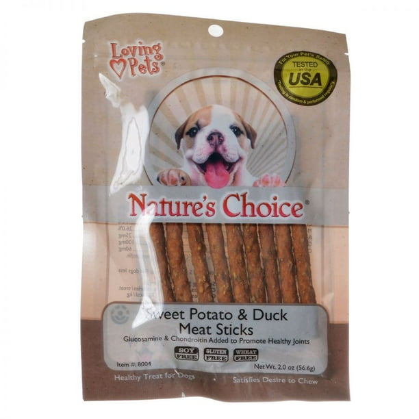 Loving Pets Natures Choice Sweet Potato and Duck Meat Sticks 2 Ounce