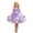 Purple, variant on Big‑Girls Sleeveless 3D Floral Tulle A‑Line Party Dress Layered Polyester Princess Gown Size80‑130