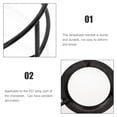 thumbnail image 4 of SHISUYAN Durable Iron Lampshade Frame Hanging Lamp Bracket Round Light Pendant Prop, 4 of 8