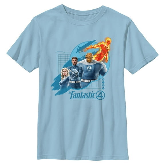 Boys The Fantastic Four: First Steps Classic Team T Shirt