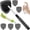 Grey, variant on Car Window Scrubber With Retractable Handle Microfiber Pad Windshield