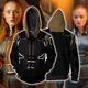 thumbnail image 4 of X-men-Disfraz de Cosplay de Marvel Girl para hombre y mujer, sudaderas con capucha x-men, chaqueta con cremallera, estampado 3D, Dark Phoenix, 2019, 4 of 5