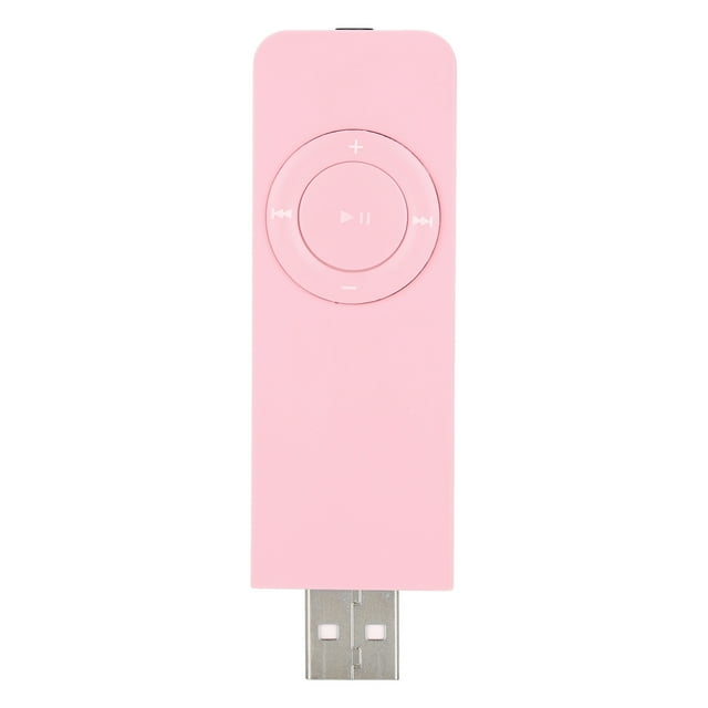 QIILU Lecteur MP3 USB, Lecteur de Musique MP3 Portable Lecteur Multimédia MP3 avec Lanière pour Écouter de la Musique, Lecteur de Musique