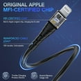 thumbnail image 5 of OIITH iPhone Charger Cable 3 Pack*6Ft,Apple MFi Certified Long Lightning Charging Cord, Fast 2.4A iPhone USB Cord Compatible with iPhone13/12/11/XS/Max/XR/X/8/8P/7P/6/iPad-Blue, 5 of 7