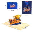 thumbnail image 5 of Father's Day Three-dimensional Greeting Card The Best Dad Paper Carving Handmade Blessing Gift Creative Message Card, 5 of 5