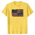 thumbnail image 2 of Mens Golf Polo Shirts Patriotic Farm Tractor Short Sleeve Plus Size Mens Clothing,Yellow,XL, 2 of 4