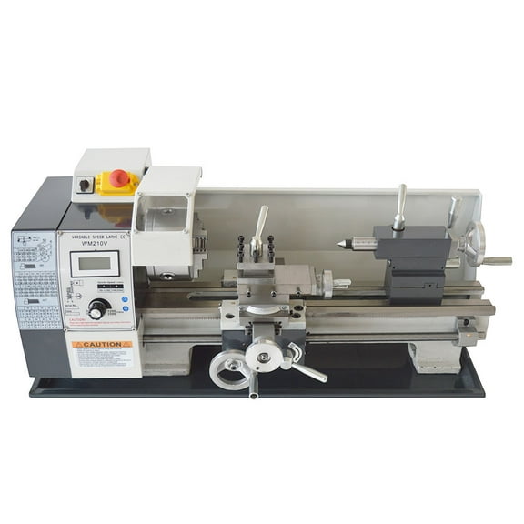 WM210V Inch Thread Precision Metal Bench Lathe Brushless Motor 8"*16"
