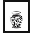thumbnail image 2 of Farida Zaman 12x14 Black Modern Wood Framed Wall Art Titled - Chinoiserie IV v2 Black, 2 of 6