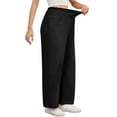 thumbnail image 4 of Asklazy Wide Leg Pants for Women Lightweiht Elastic Waisted Palazzo Trousers,US Size,Black,S, 4 of 18