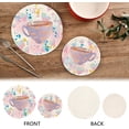 thumbnail image 4 of SKYSONIC Watercolor Coffee Cup Retro Pot Holders Trivets, 2 Pcs Heat Resistant Trivets, Cotton Thread Weave Mats for Hot Pads Pans Pot Bowl Teapot for Kitchen Decor, 4 of 7