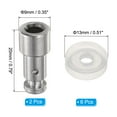 thumbnail image 2 of Unique Bargains 2 Pcs Float Valve Pressure Cooker Replacement Parts with 6 Pcs Sealer Gasket for 5/6QT Pressure Pot, Silver, 2 of 5