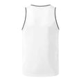 thumbnail image 3 of Boyscolos Mens Slim Fit Tank Tops Basketball Sleeveless Round Neck Athletic Workout Gym Vest Top Fashion Hip Hop Tee White 2XL, 3 of 6