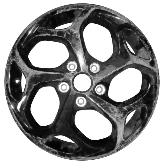 Remanufactured Painted Gloss Black Aluminum Wheel 18 x 7.5 fits 2021-2025 Chrysler Pacifica