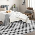 thumbnail image 4 of Plaid Rugs for Living Room Bedroom - Gingham Rug 5x7 - Modern Carpet for Home Decor - Washable Non Slip Patterned Indoor Large Area Rug - Soft & Low Pile (ZJ&520), 4 of 7