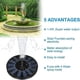 thumbnail image 2 of Bomba de fuente solar, bomba de agua solar de 1,4 W, 150 L/h (máximo 70 cm) + 4 boquillas, mini bomba solar para fuentes decorativas de estanques de jardín (sin batería ni electricidad), 2 of 5