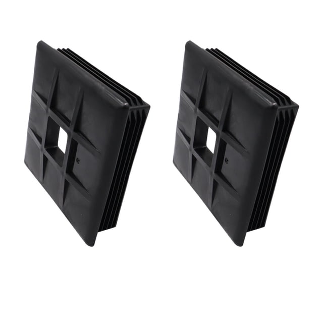 Camper Trailer RV 2 Pack Bumper Cover Drain Pipe Cover Strong 4 Inch Square Bumper Plug