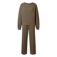 thumbnail image 5 of Women's Casual Sports Sweatshirt & Sweatpants Set - Elastic Waist Polyester - S-XXL, 5 of 6