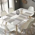 thumbnail image 4 of Placemats Set of 4, Grey Vertical Stripes Placemats Set of 4, Classic Striped Linen Tablemats Washable Placemat Table Decoration for Kitchen Table Dinner Party Home Decor Indoor Outdoor 13x19 Inch, 4 of 8
