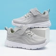 thumbnail image 4 of Kids Girls Breathable Running Shoes Comfortable Slip On Sneakers Toddler Lightweight Non Slip Work Shoes Gray Size 1.5 Big Kids, 4 of 6